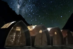 Noche de estrellas en el campamento