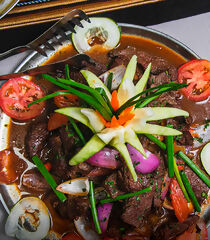 Un delicioso plato durante el trekking en el Camino Inca Imperial